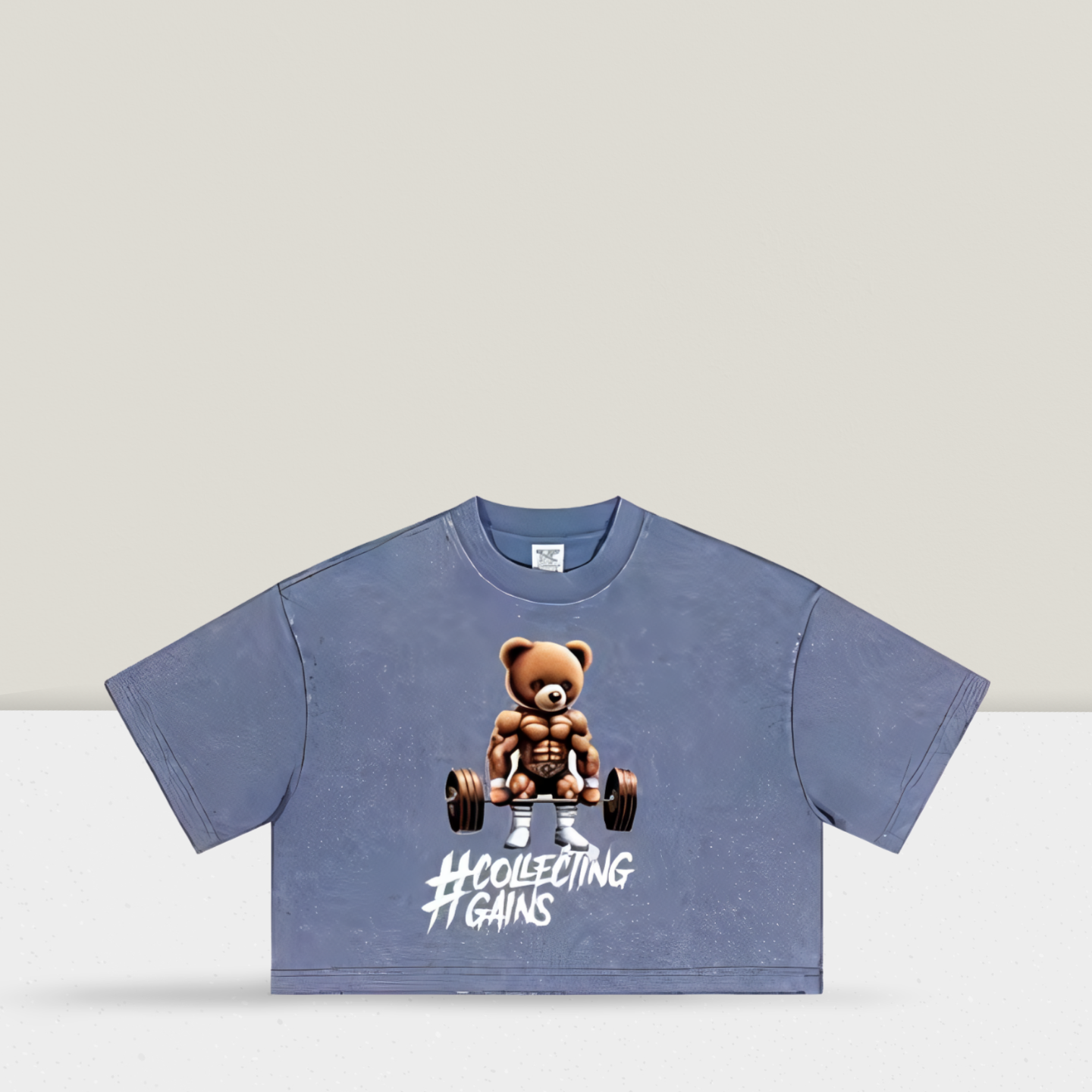 Teddy Gains - Crop Top Blue
