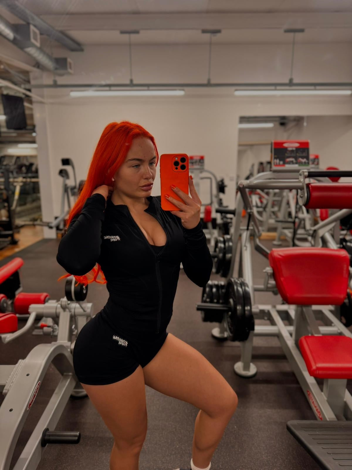 Collecting Gains Zip-Up Top - Black
