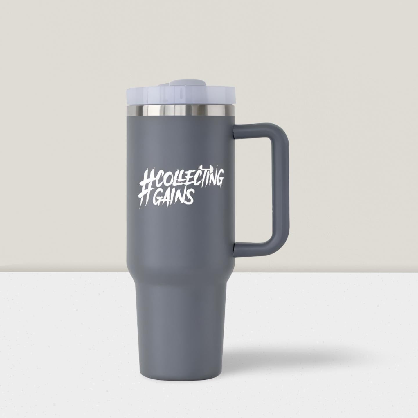 Collecting Gains 40oz Insulated Tumbler (1.18L) - Slate Grey