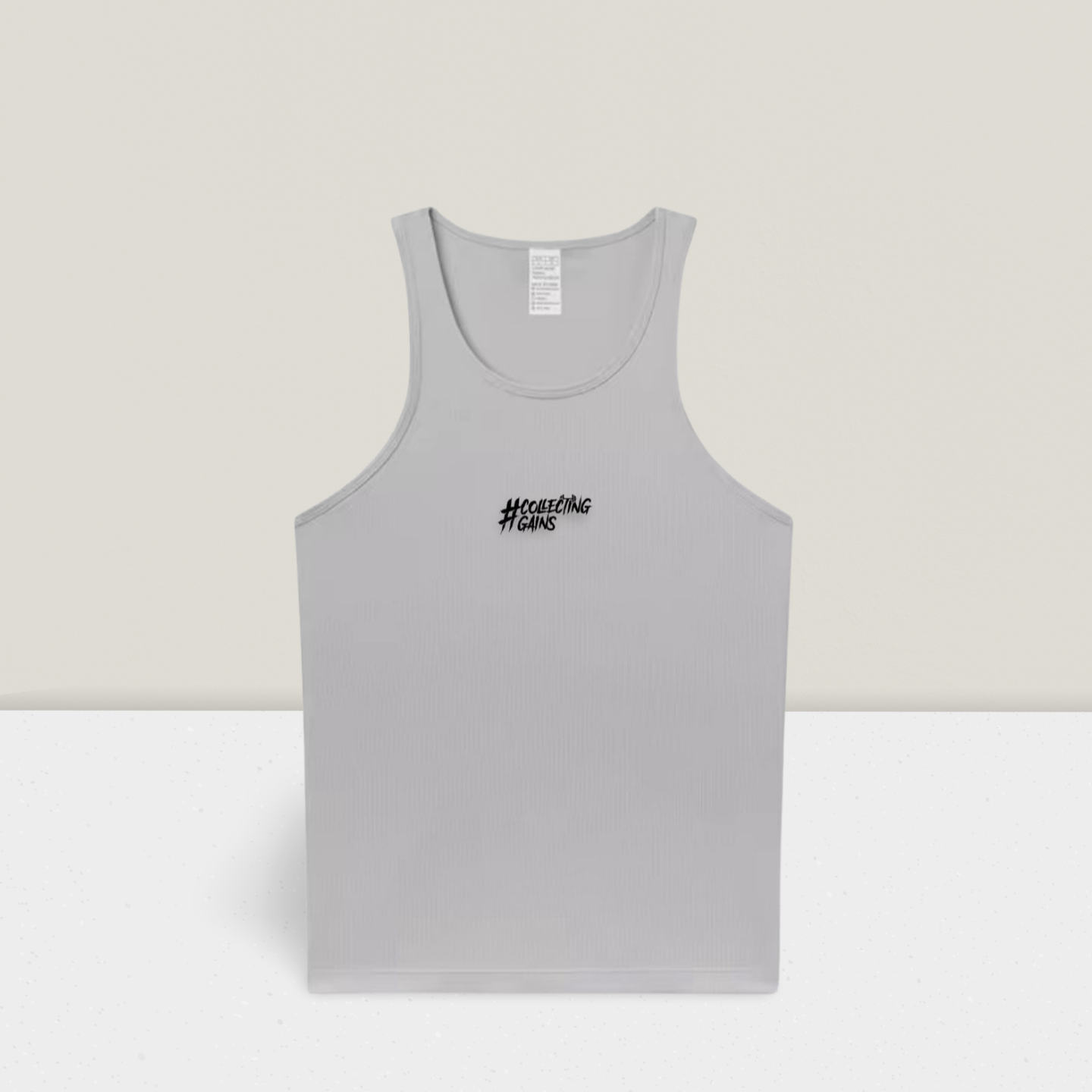 Grey Ribbed Tank