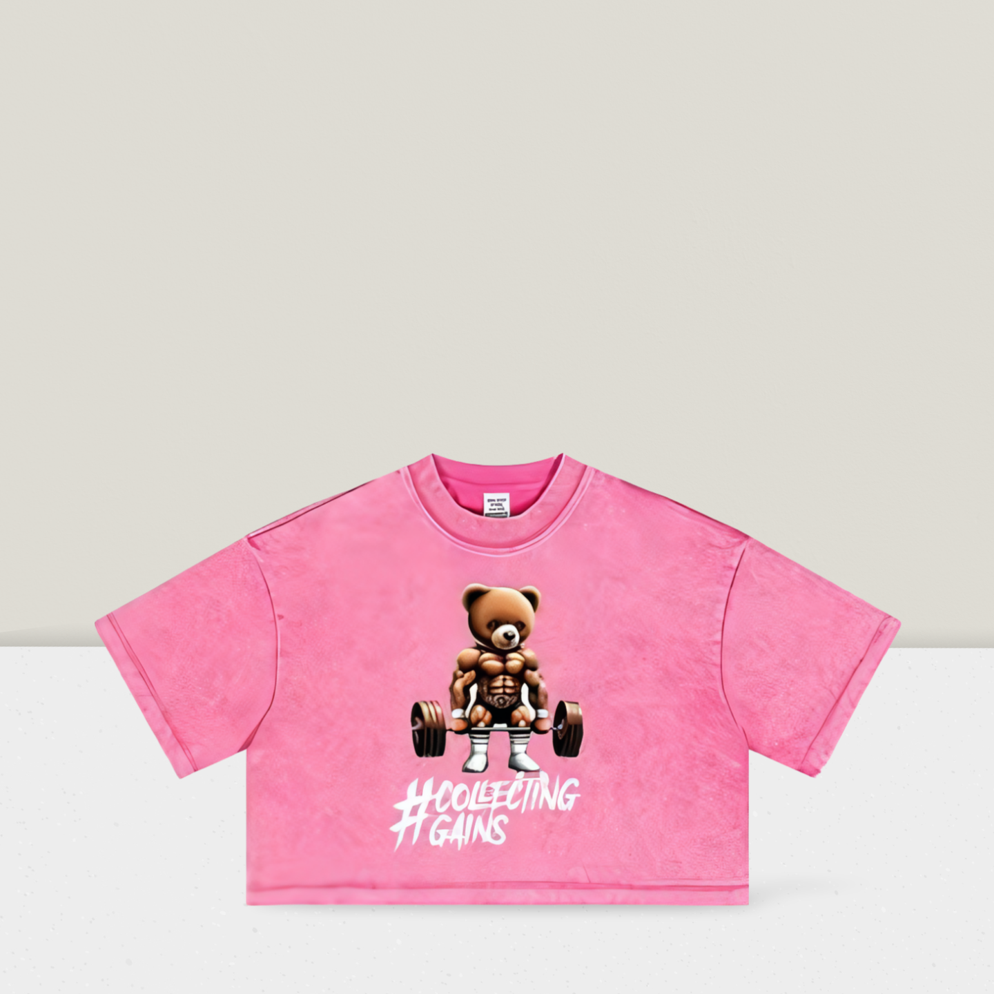 Teddy Gains - Crop Top - Pink