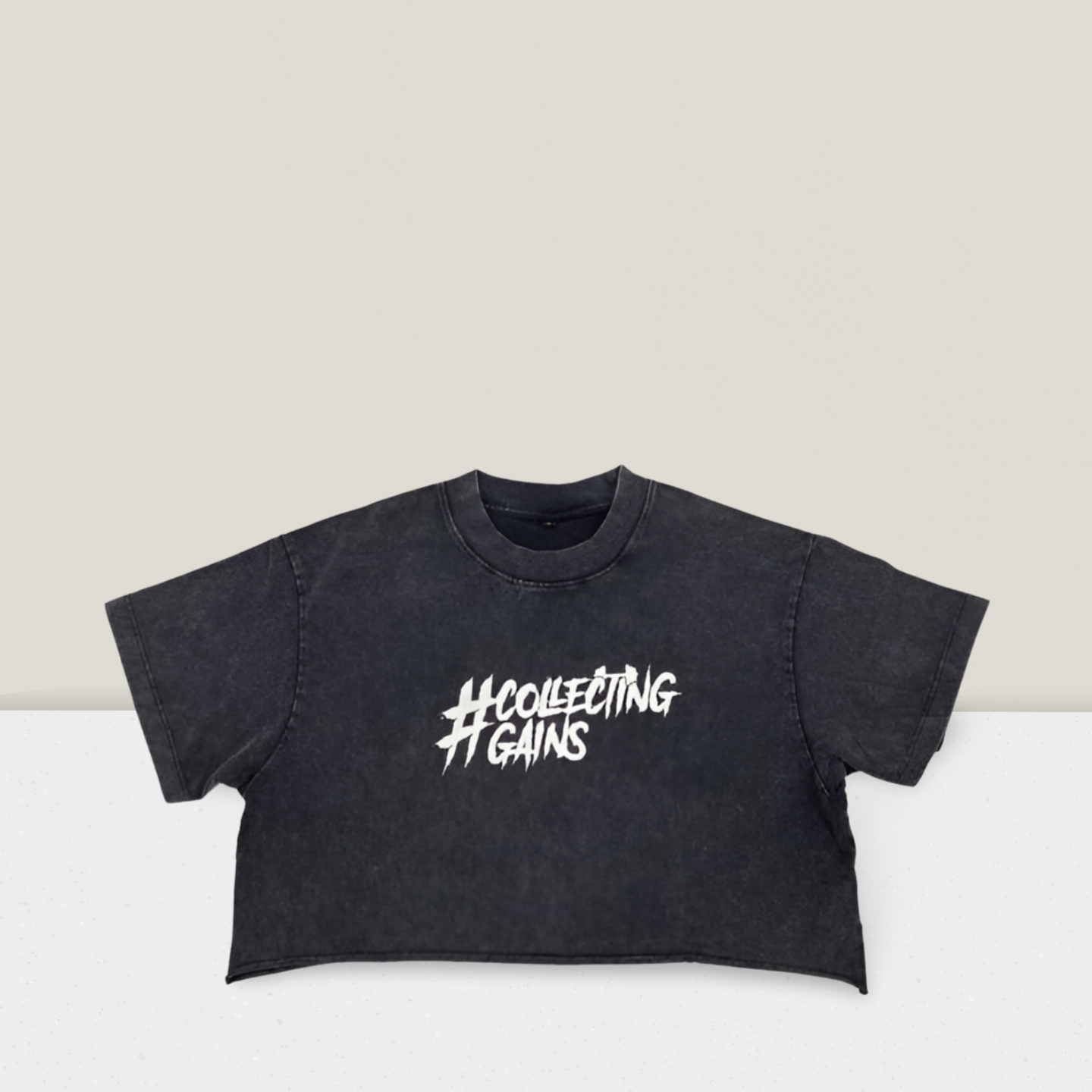 Collecting Gains Crop Top Tee