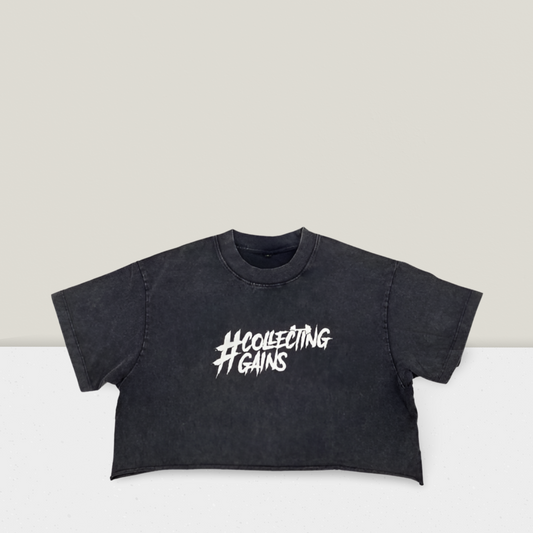 Collecting Gains Crop Top Tee