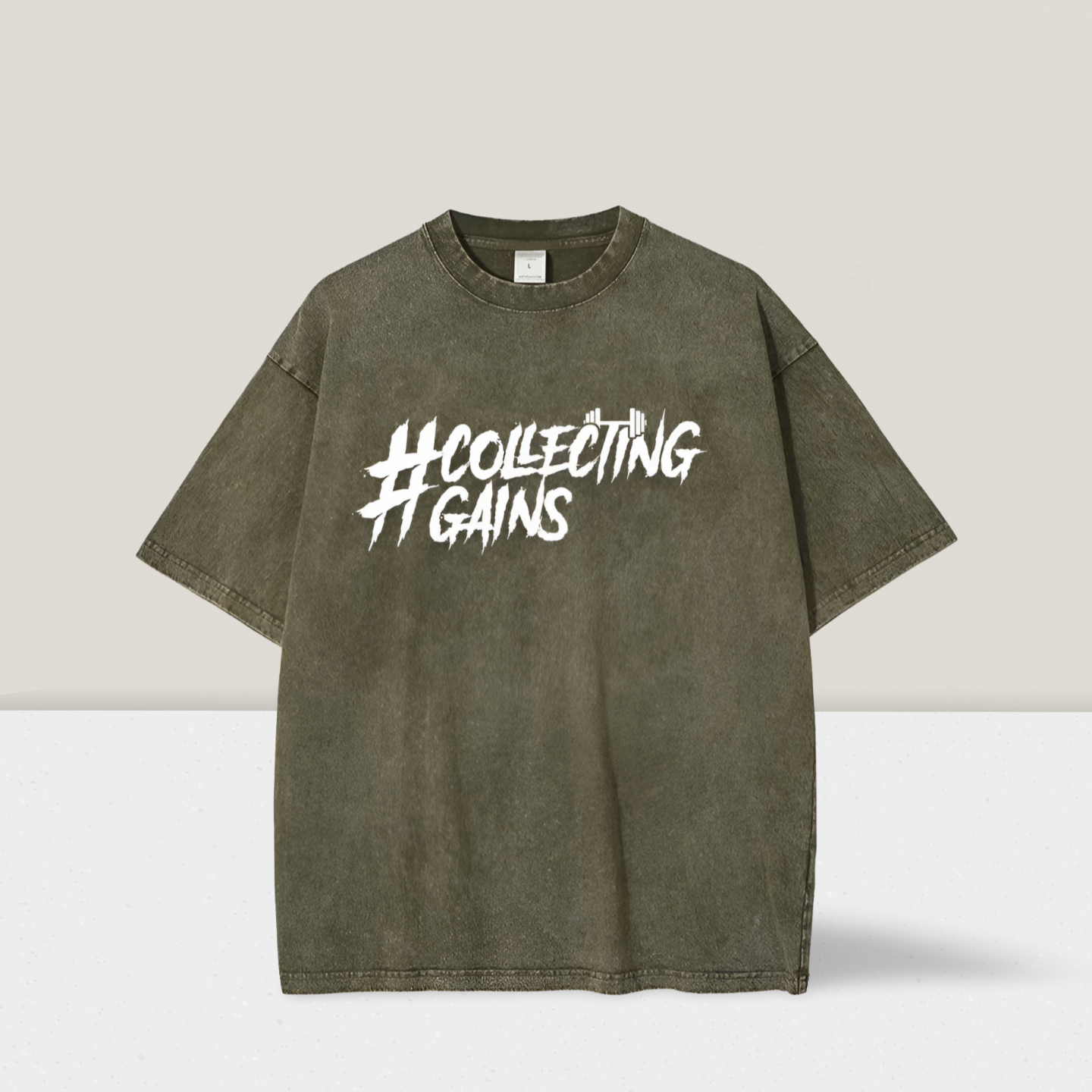 Collecting Gains Tee - Khaki