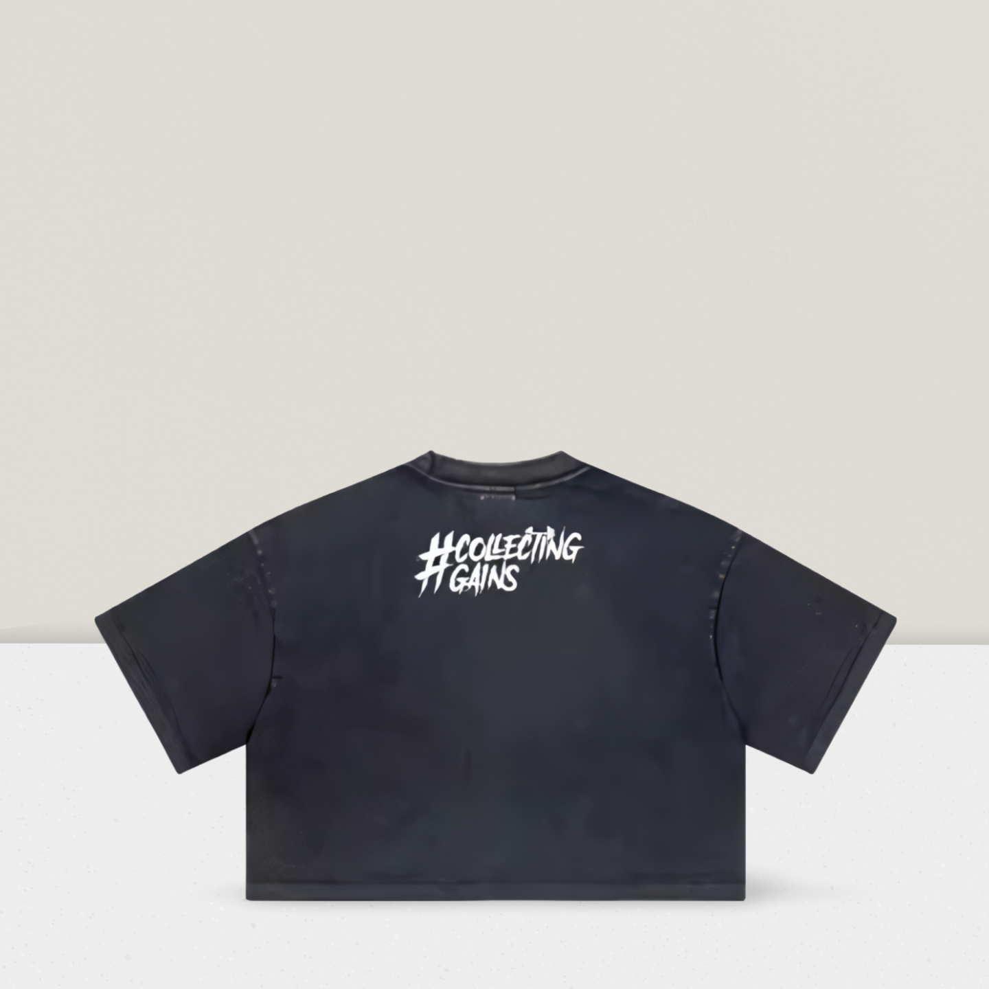 Teddy Gains - Crop Top - Charcoal