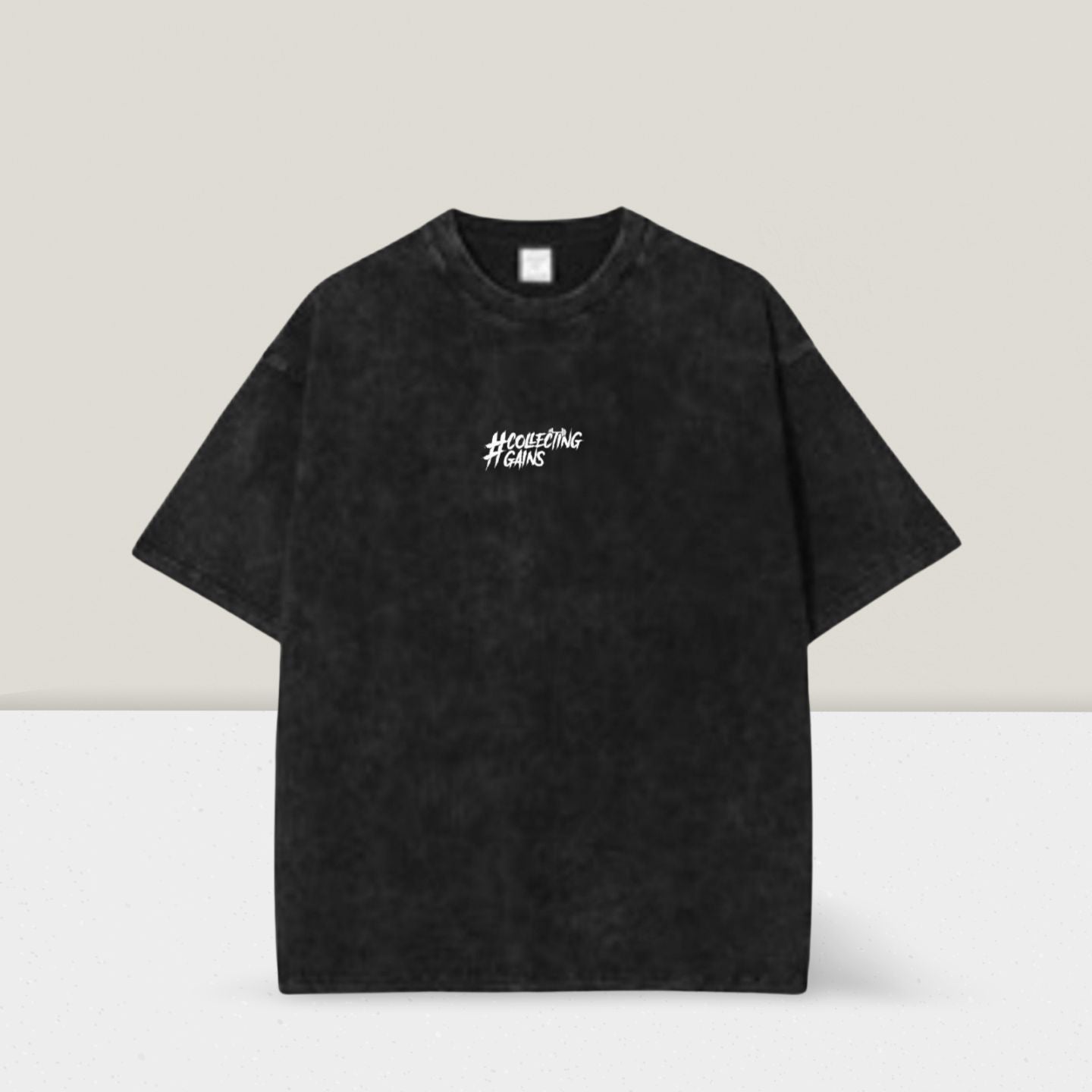 Collecting Gains Small Logo Classic Tee - Charcoal