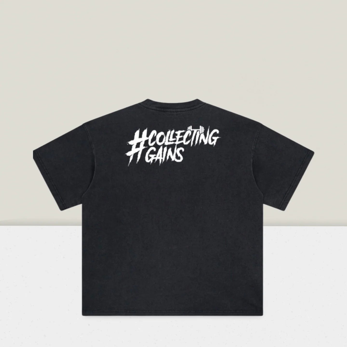 Aminah Gains Tee - Charcoal