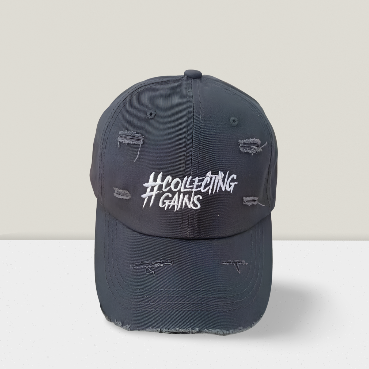 Grey Collecting Gains Flat Cap