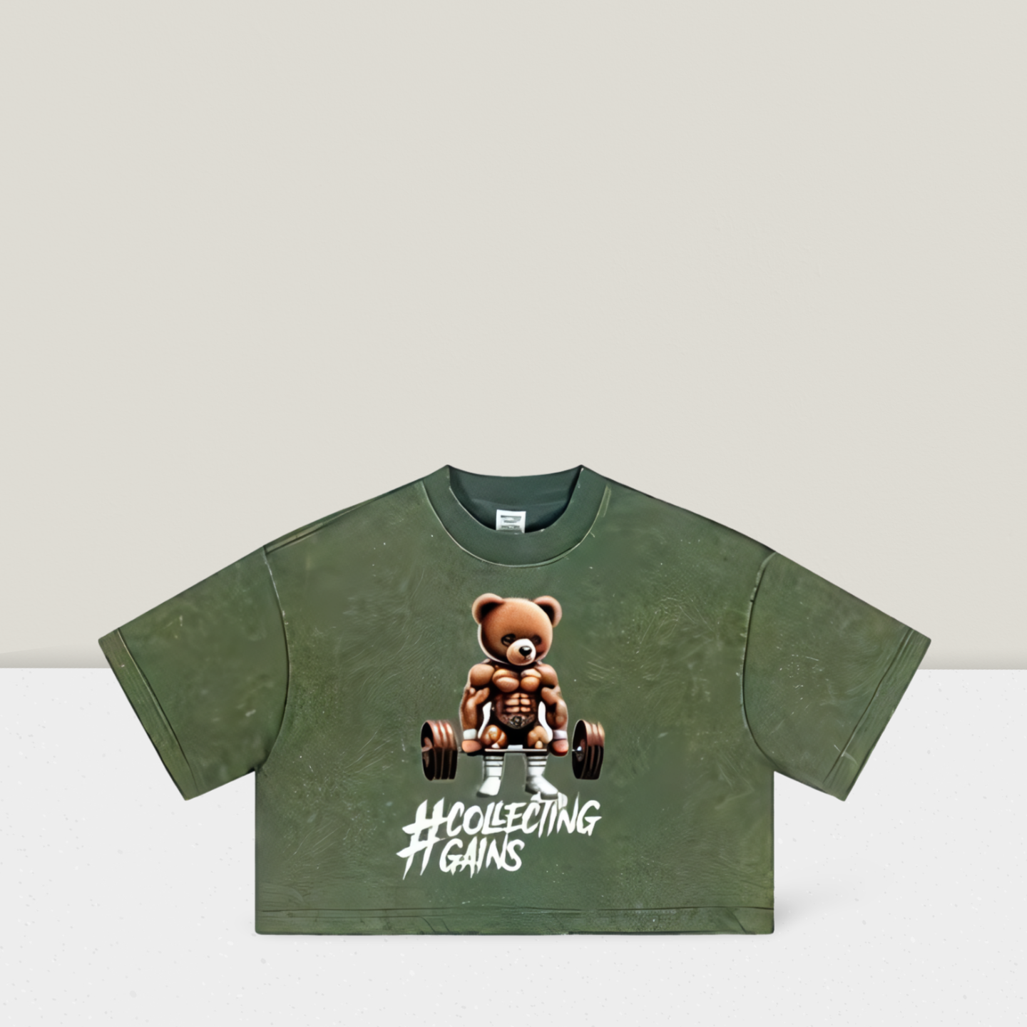 Teddington Gains - Crop Top Green