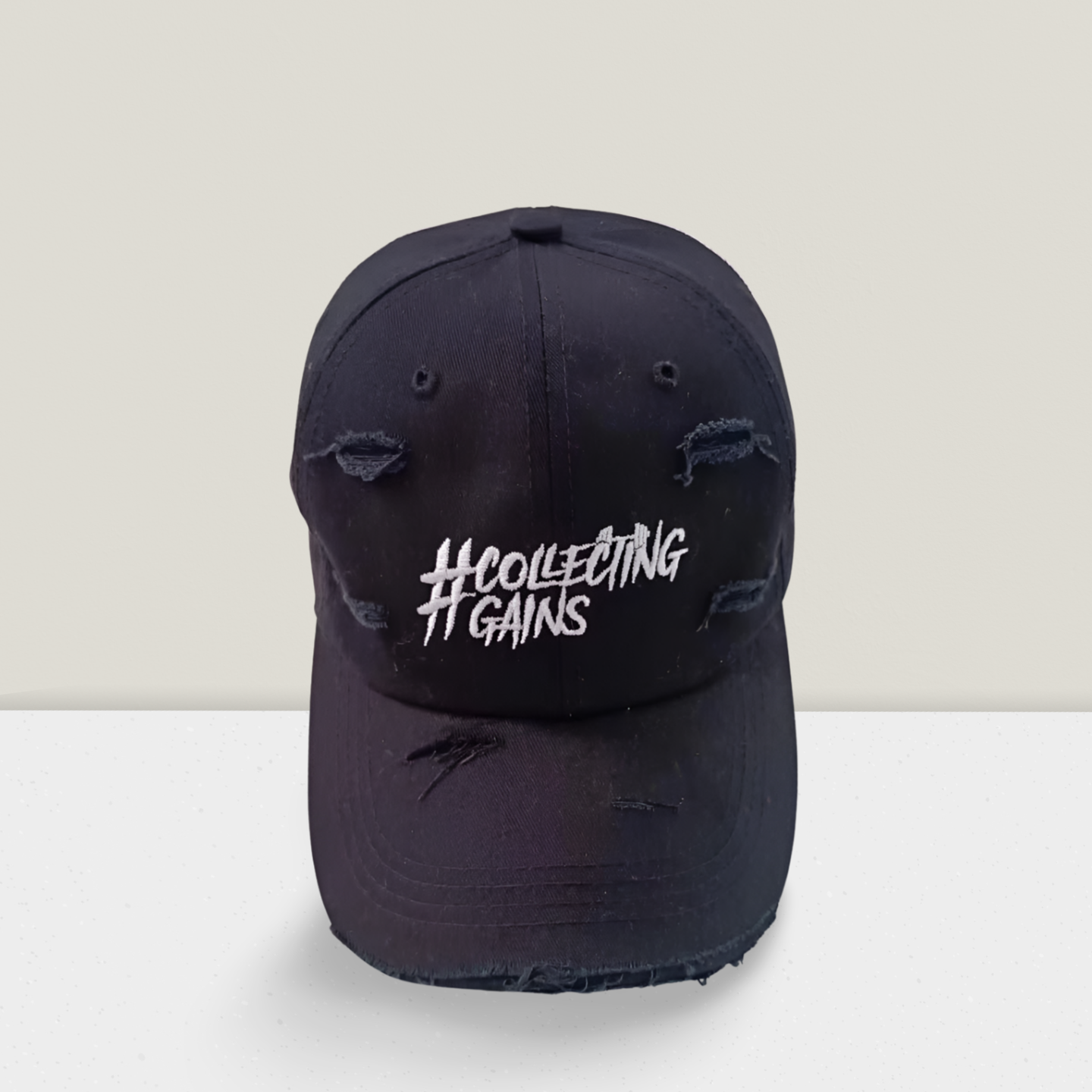 Black Collecting Gains Flat Cap