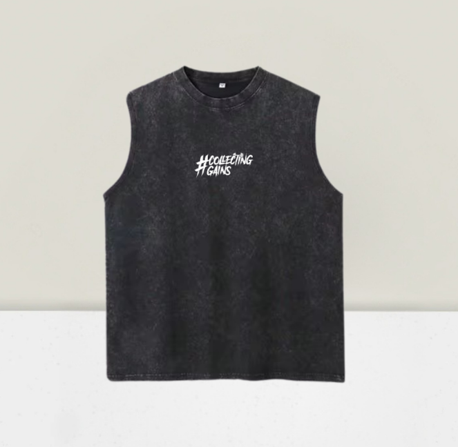 Collecting Gains Tank - Charcoal