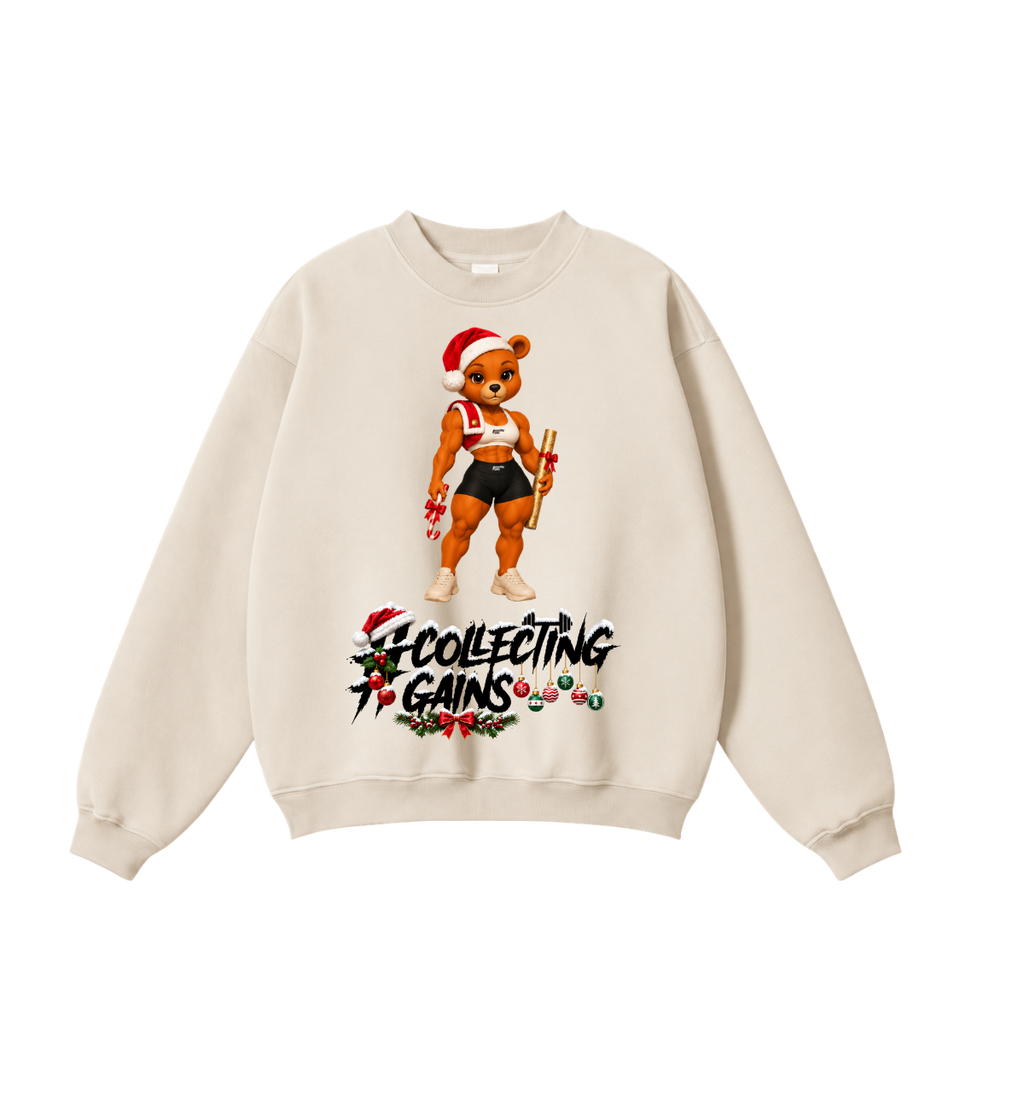 Aminah Gains Christmas Jumper 2026 | Beige