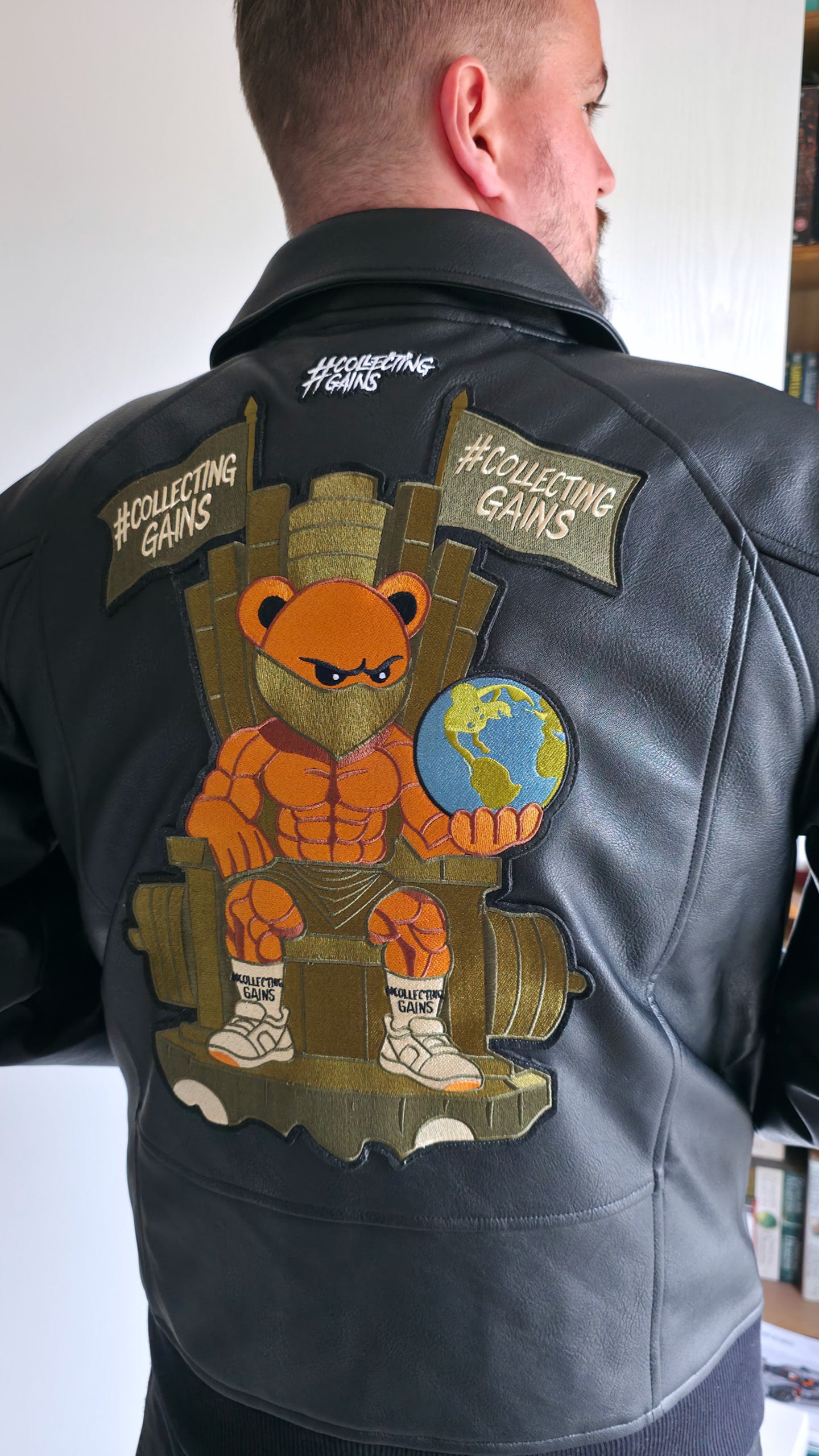 Collecting Gains Leather Jacket - Blackout