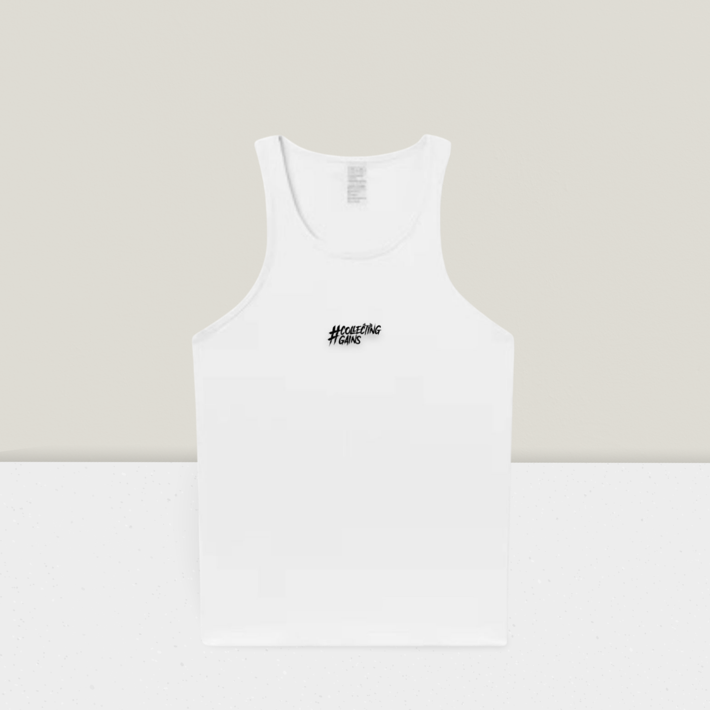 White Ribbed Tank