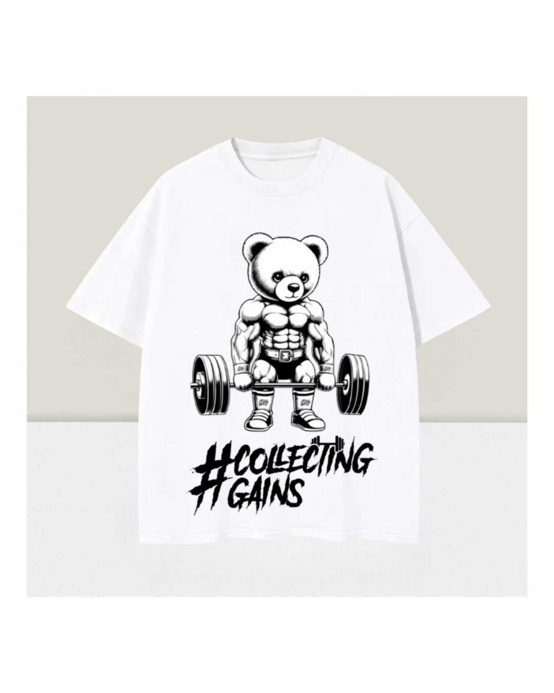 White Teddington Gains™ Monochrome Limited Edition Tee