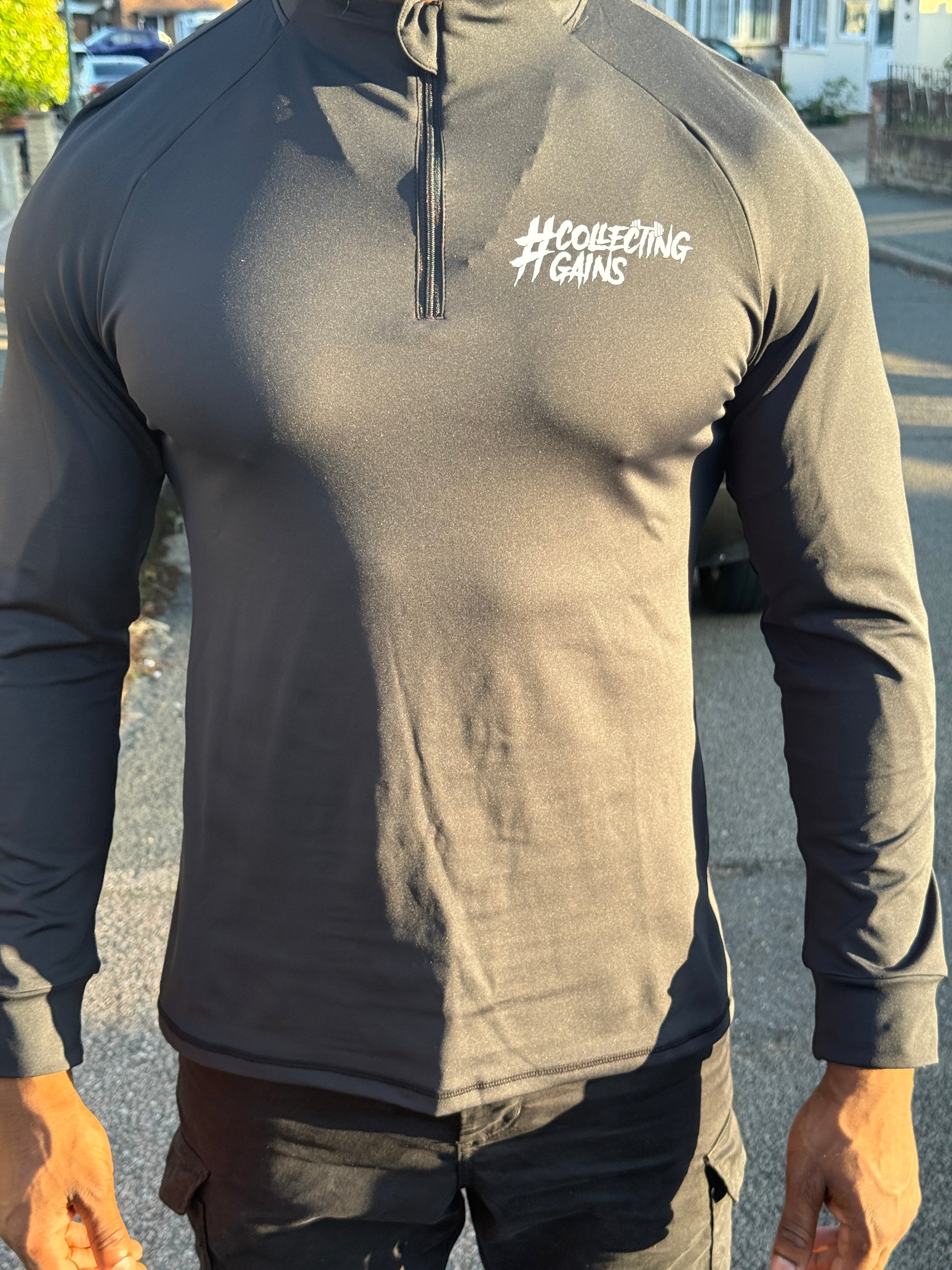Collecting Gains® Quarter Zip Performance Top