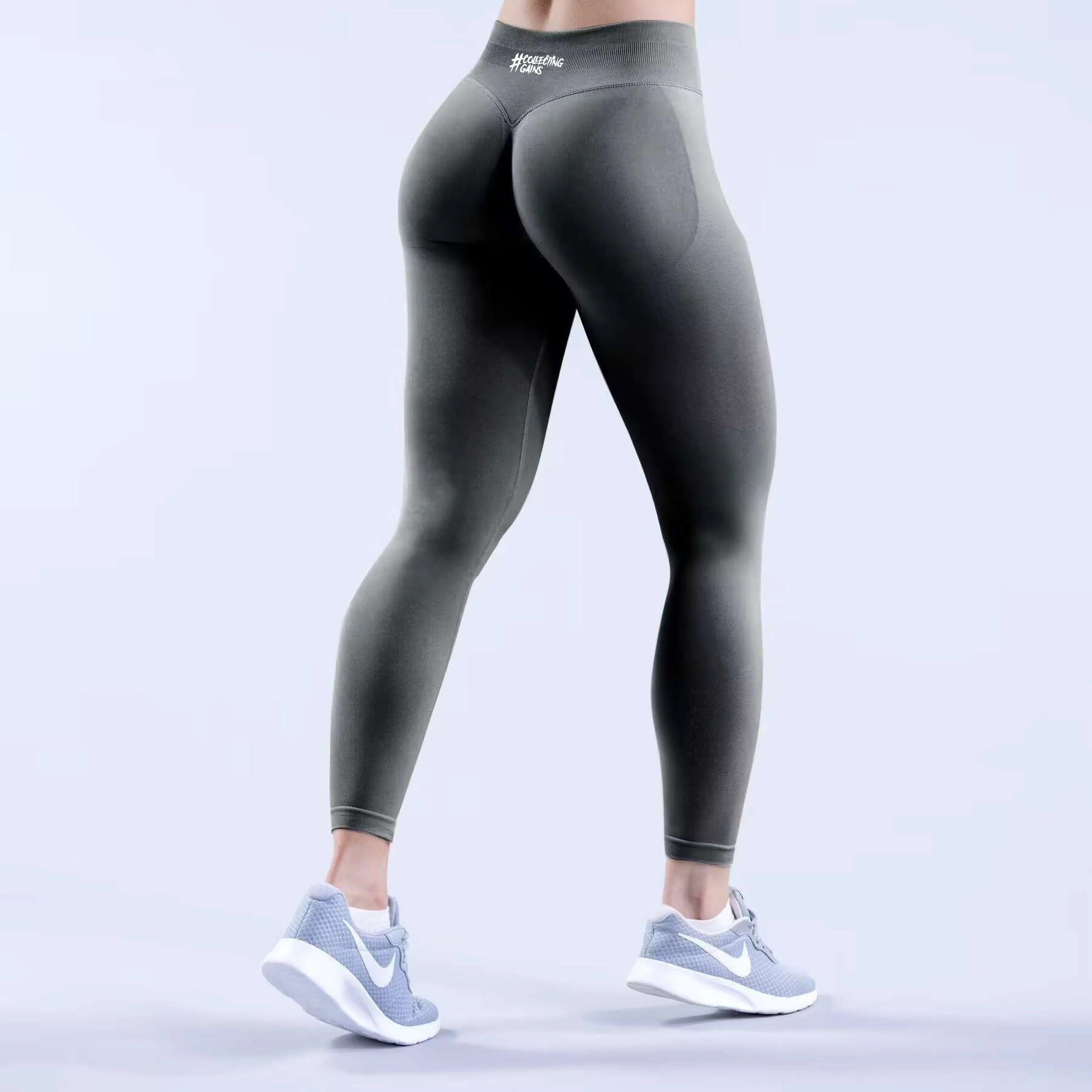 Collecting Gains Scrunch Butt Leggings Shark Gray