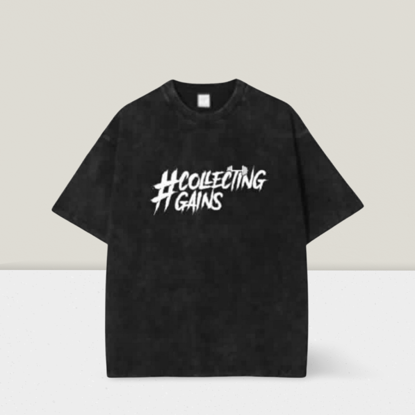 Teddington Gains No Skipping Cardio Tee — Platinum Acid Wash