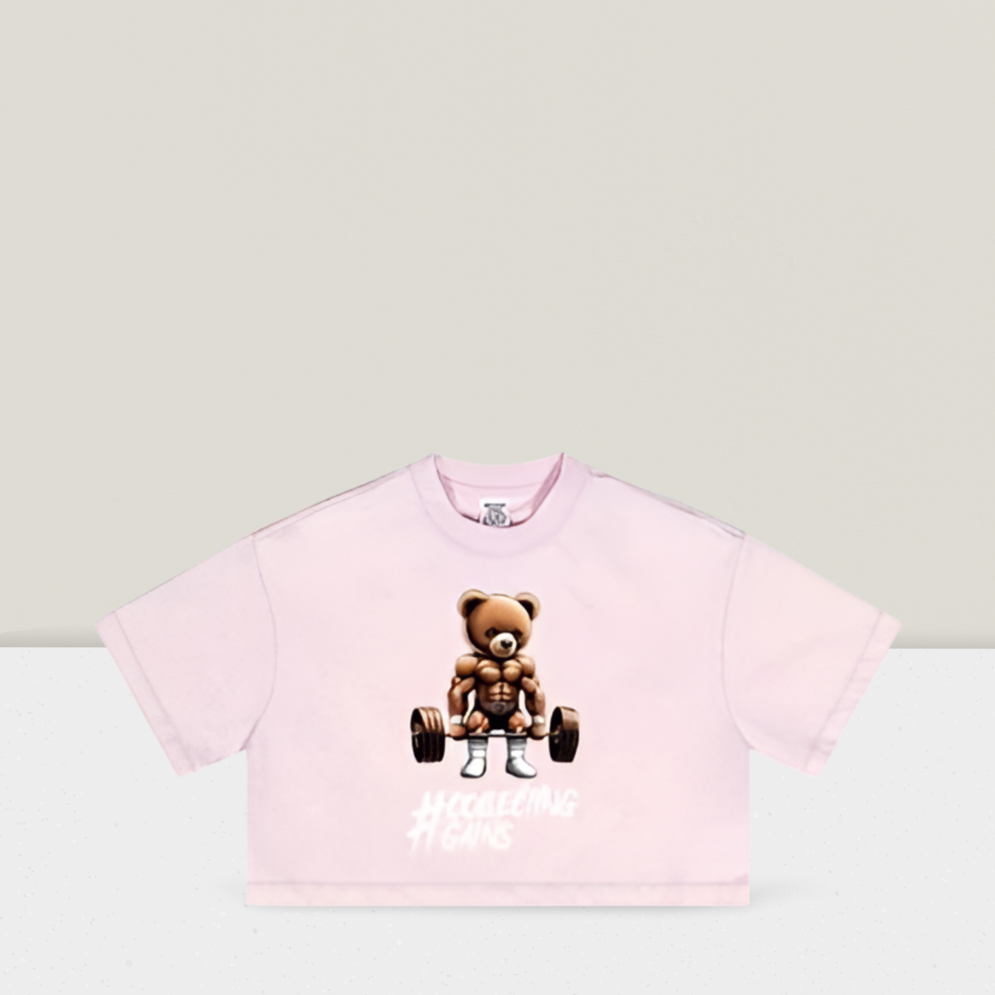 Teddy Gains - Crop Top - Light Pink