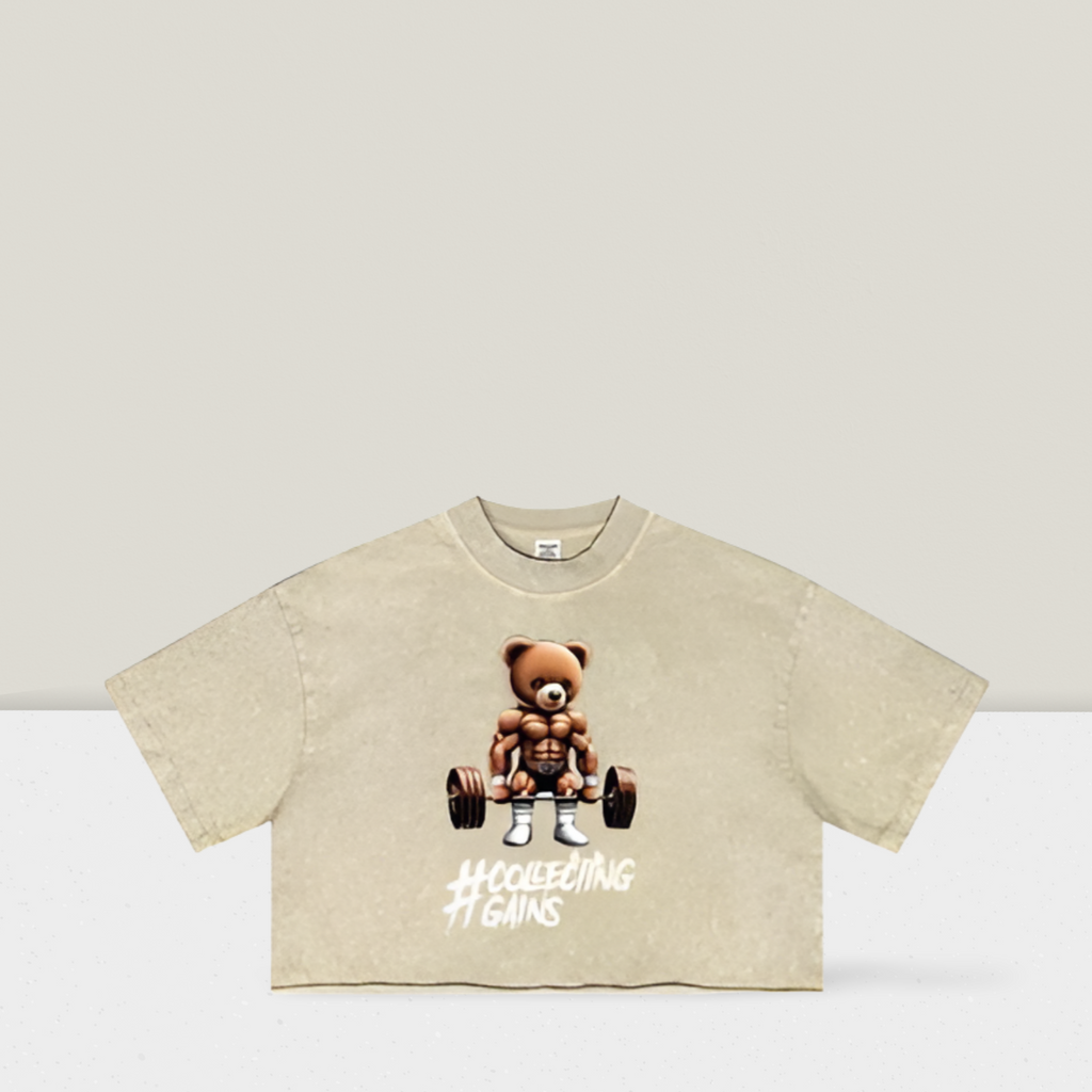 Teddy Gains - Crop Top - Sand