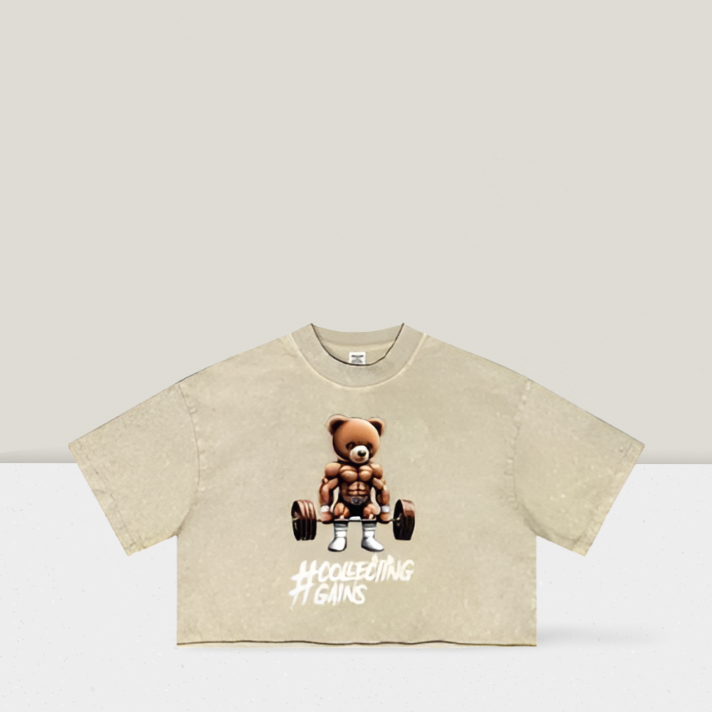 Teddy Gains - Crop Top - Sand