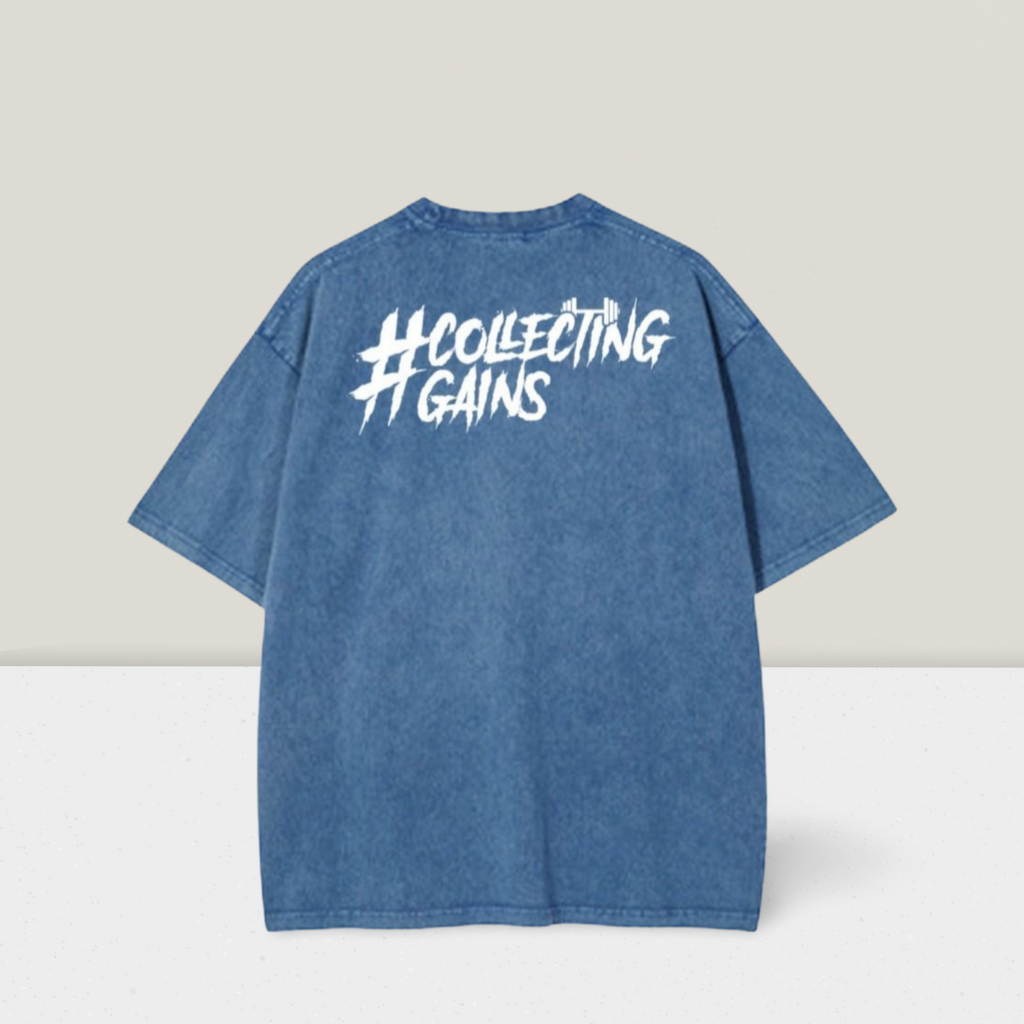 Collecting Gains Tee -  Blue
