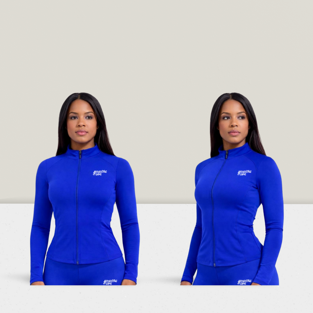 Collecting Gains Zip-Up Top - Magic Blue