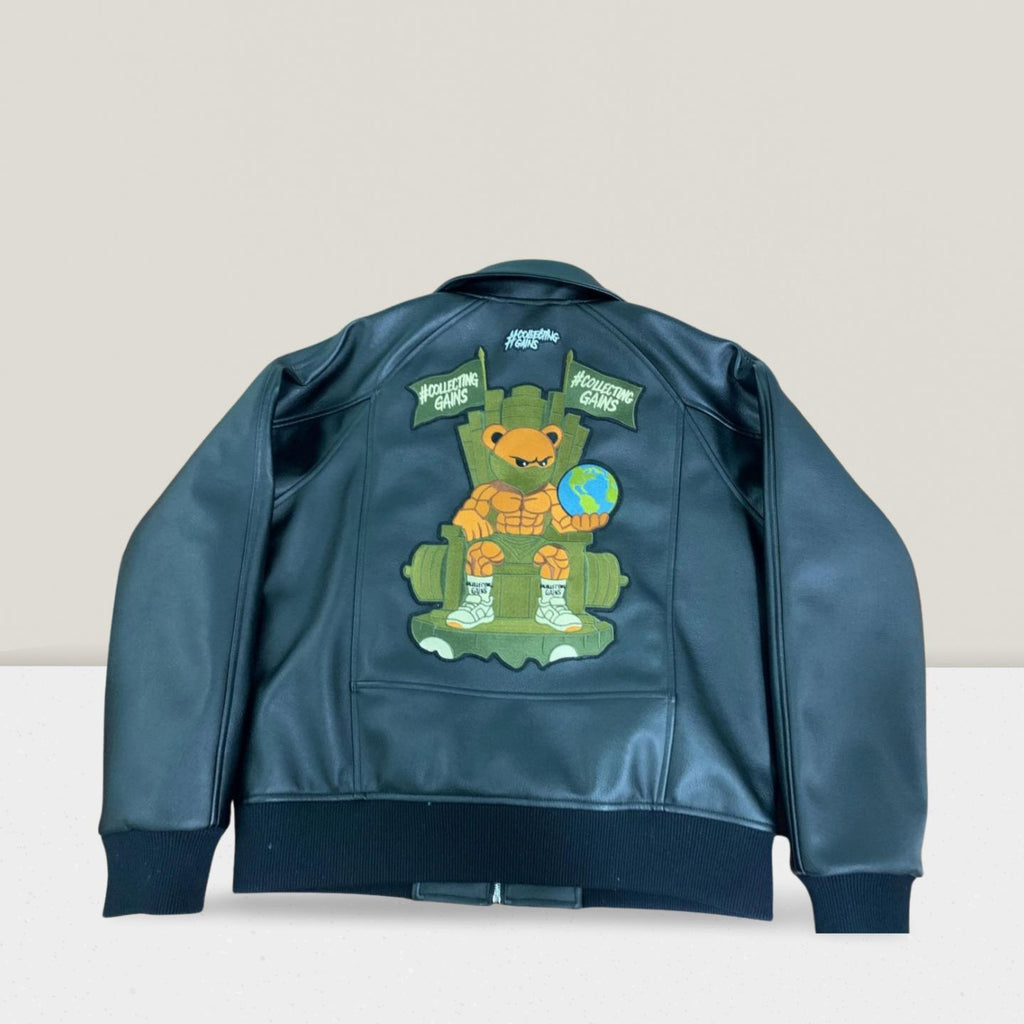 Collecting Gains Leather Jacket - Blackout (Limited Edition Pre-Order)